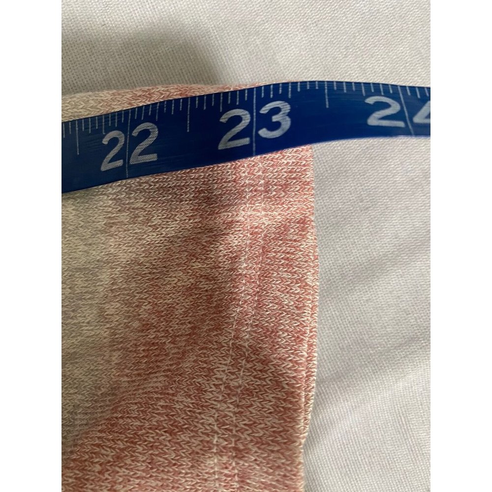 Lane Bryant Women’s Sweater Swing Top Striped White Pink Brown Knit Size 18/20 - Picture 9 of 11
